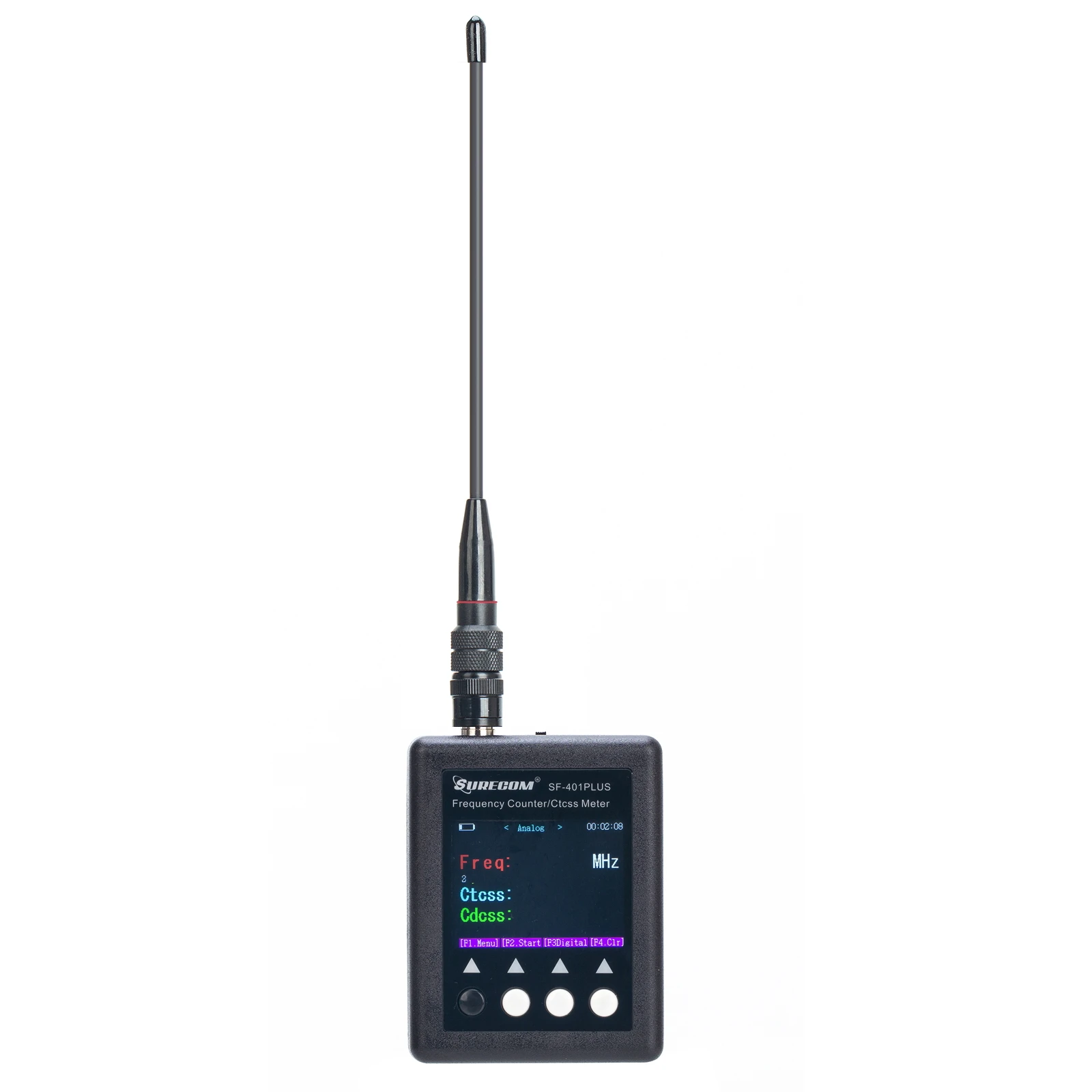 SURECOM SF401PLUS Portable Frequency Counter Meter 27MHz-3GHz with CTCSS/DCS Decoder DMR Radio testable
