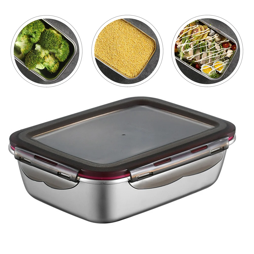 

Food Insulated Container Japanese Metal Steel Bento Tiffin Thermal Keep Warm Large Hot Trays Portion Control Salad Toddle