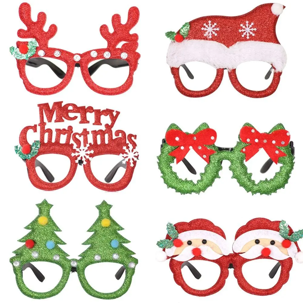 Купи Toys Snowman Santa Claus Gift Christmas Decorative Glasses Xmas Decoration Toy Christmas Party Glasses Holiday Dress Up за 55 рублей в магазине AliExpress