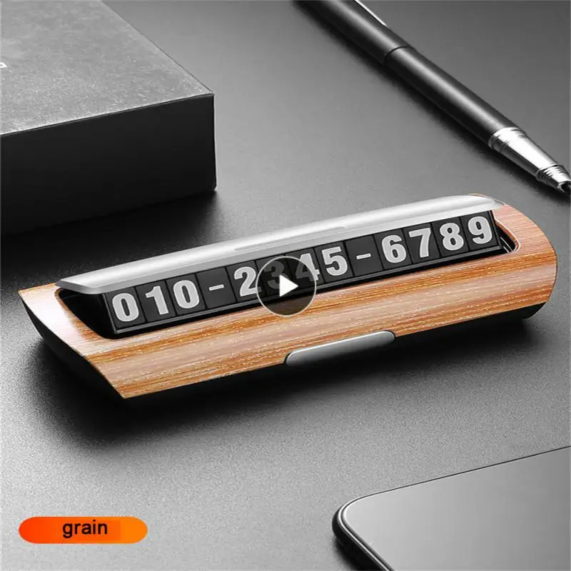 

Creative Mobile Phone Number Plate Sun Protection Luminous Parking Signs Portable Temporary Stop Sign Durable Car Interior