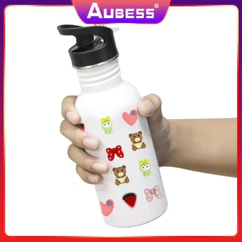 

Cute Water Bottle Stickers Self-adhesive Handmake Mug Sticker Cartoon For Kids Accessories Tools Universal 4 Pcs Creative