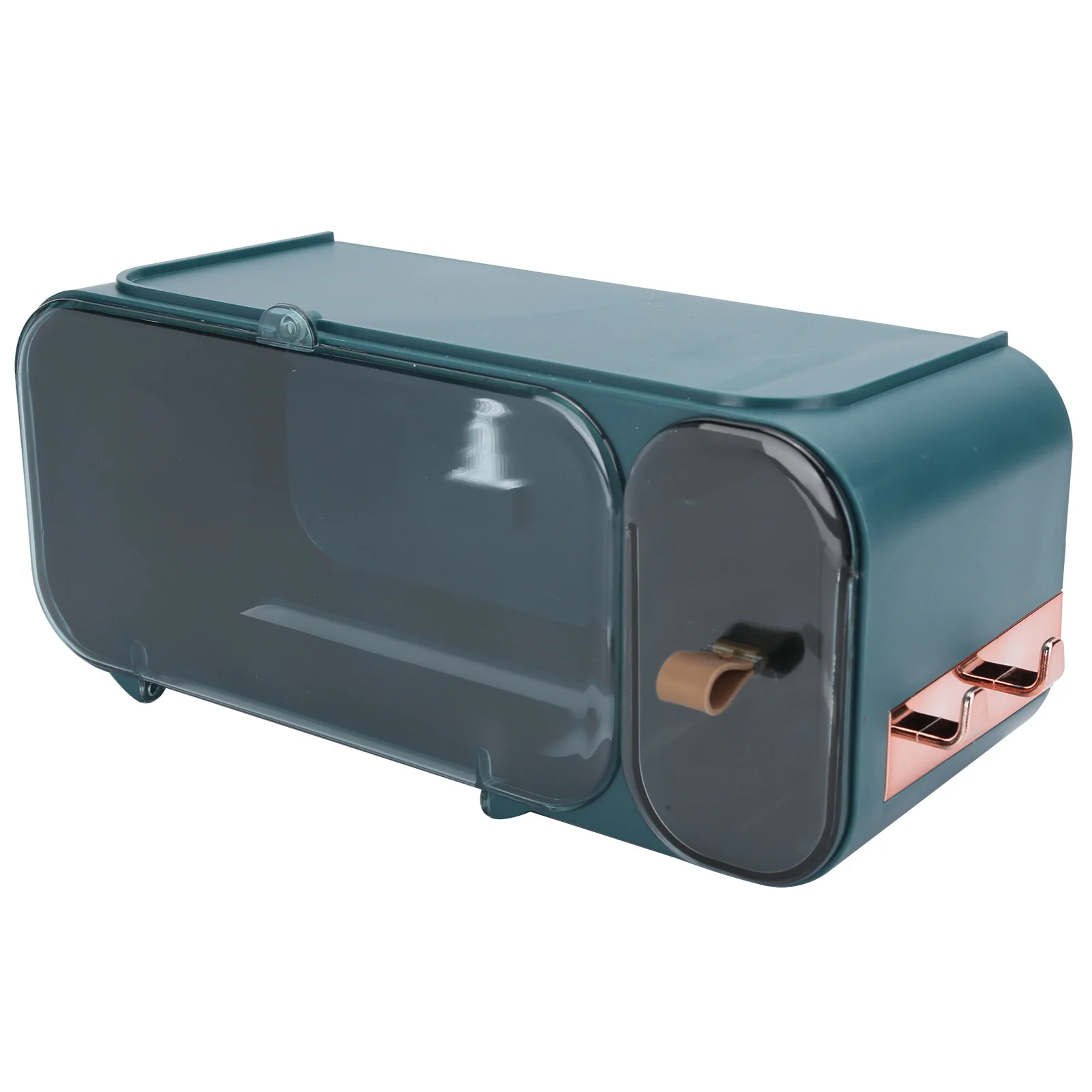 

Toilet Paper Holder Wall Mounted Waterproof Roll Paper Storage Box Tissue Box Bathroom UseRectangle Green