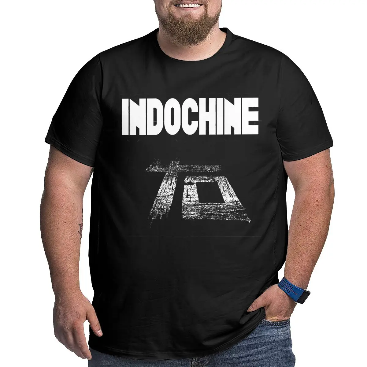 

Big Size T-shirt Indochine Central Tour 2020 2021 Humor Graphic R145 Unique Plus Size Loose Large Tees Tops