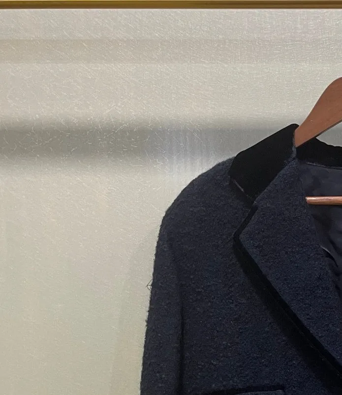 Женское шерстяное пальто с отложным воротником однобортная куртка длинным