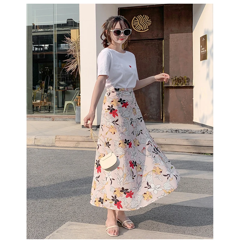 

Женское шифоновое платье в Корейском стиле, длинная модная юбка со шнуровкой, солнцезащитное пляжное платье для школы и отдыха, одежда в стиле бохо, траф, Харадзюку, Новинка лета 2022