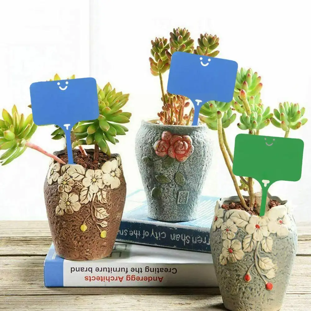 

100pcs Garden Labels Plant Tags Sorting Sign Tag Ticket Card Writing Colorful Board In Pp Labels Nursery Garden Plug Plate Y5n6