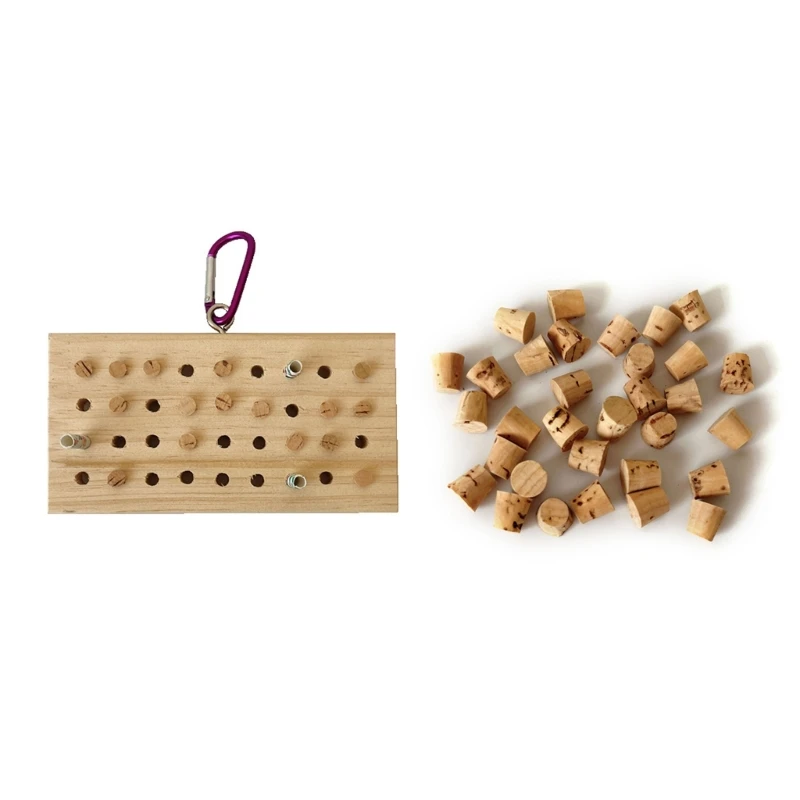 

H55E Pet Bird Climbing Toy для попугаев, шлифовальная деревянная клавиатура, жевательная игрушка для клетки для птиц