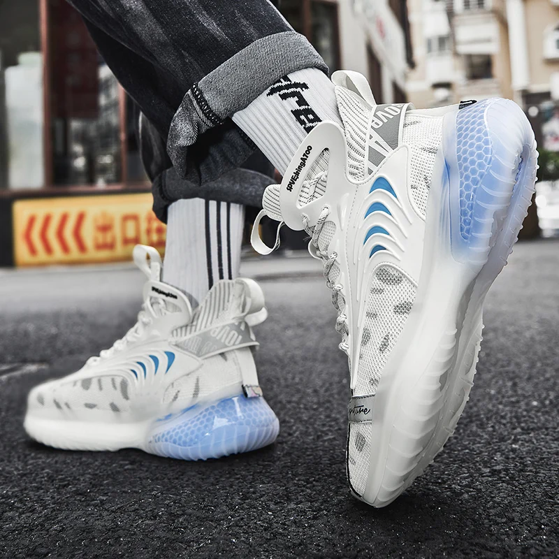 

High-Top Sneakers Unisex Basketball Shoes Men's Men's boots Women's Comfortable Breathable Non-slip Youth Sports Shoes