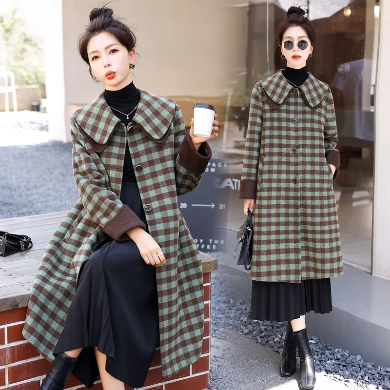  Winter New Double-sided Wool coat Angora Outerwear 70