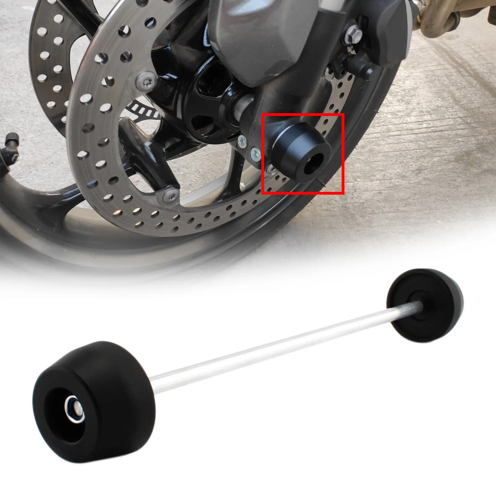 

Front Wheel Axle Fork Crash Sliders Protector For TR6 Trident 660 2021-2022