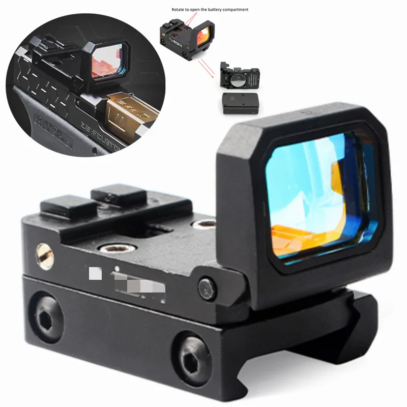 

Adjustable Mini RMR Flip Red Dot Sight Scope Collimator Pistol Rifle Reflex Sight 20mm Rail For Hunting Airsoft Optics Sight