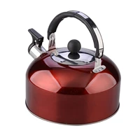 3l stainless steel whistle teapot kettle with ergonomic handle wo