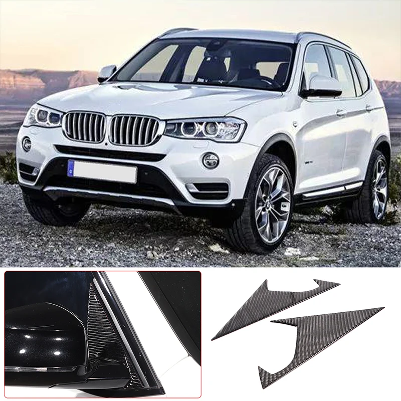 

Дверная треугольная отделка для BMW X3 G01 2018-2022, дверная стойка, фотопанель, аксессуары из мягкого углеродного волокна, 2 шт.