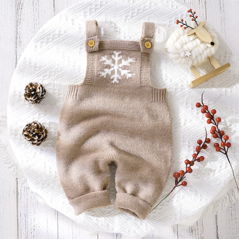 

Newborn Baby Rompers Casual Sleeveless One Pieces Knitted Infant Boys Girls Jumpsuits for Toddler Autumn Winter Outfits Costumes