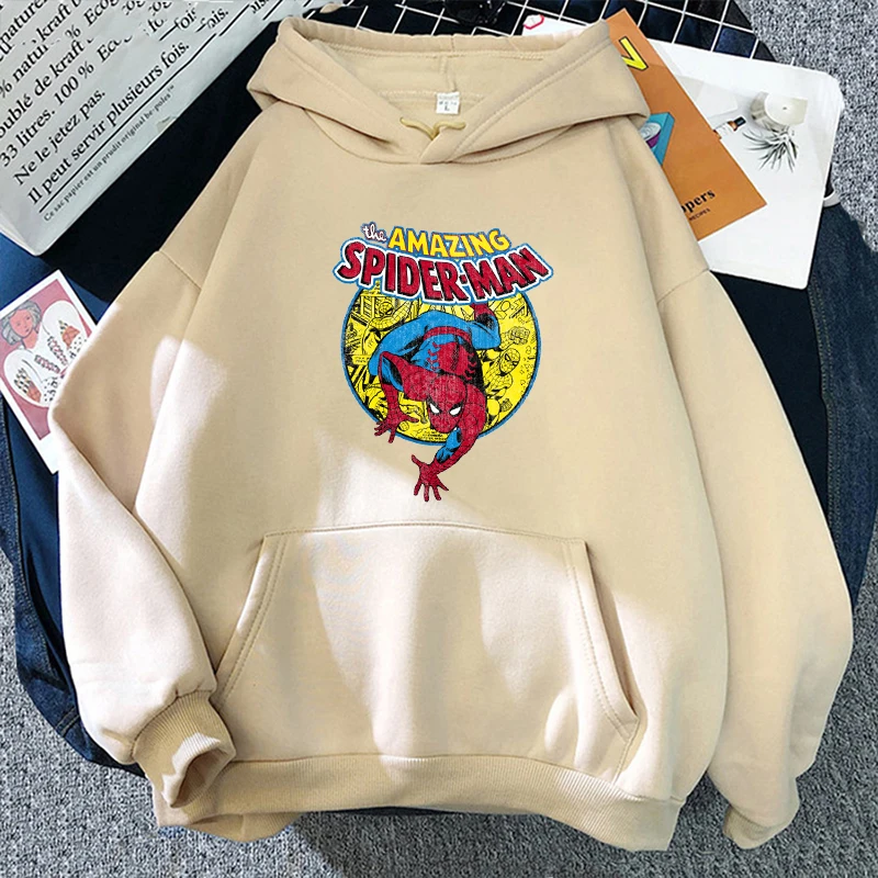 Толстовка с капюшоном для мужчин и женщин свитшот принтом супергероев Marvel