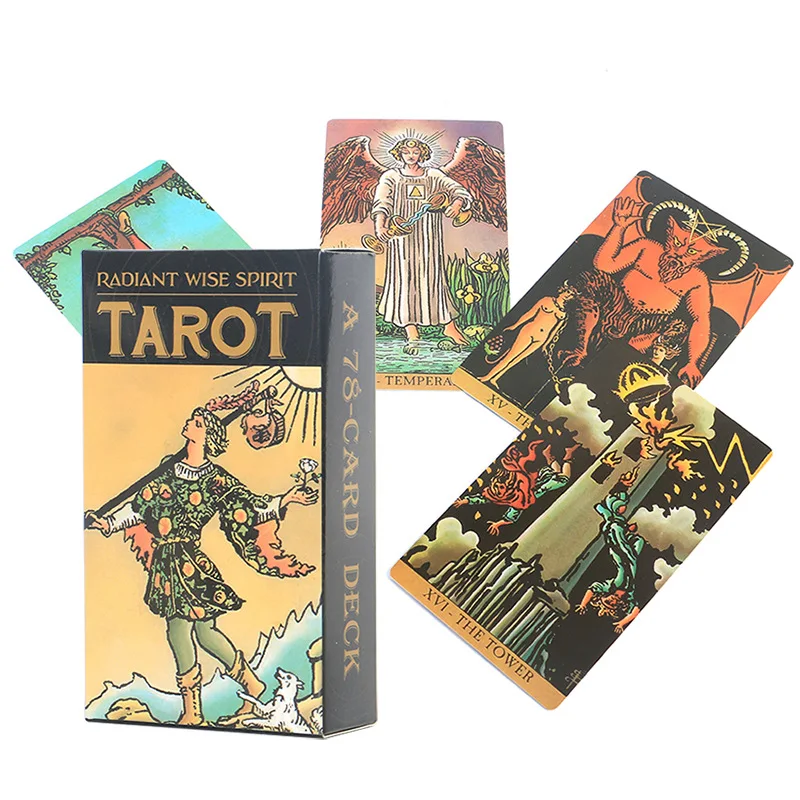 

12x7cm Radiant Wise Spirit tarot cards standard size with paper manual Board Games high qualith made