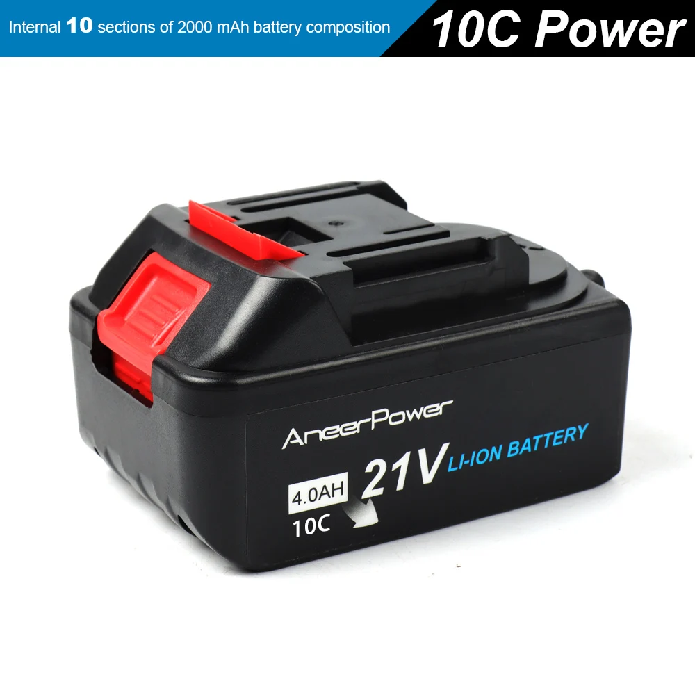 

Аккумулятор ANEERPOWER 21В 4,0 Ач для Makita