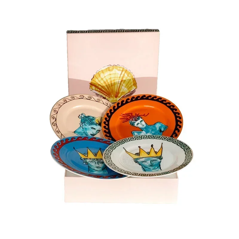 Seegott Reises erie westliche Küche Platte vier Teller) ischen Стиль стейк флак Ретро kreative Abendessen