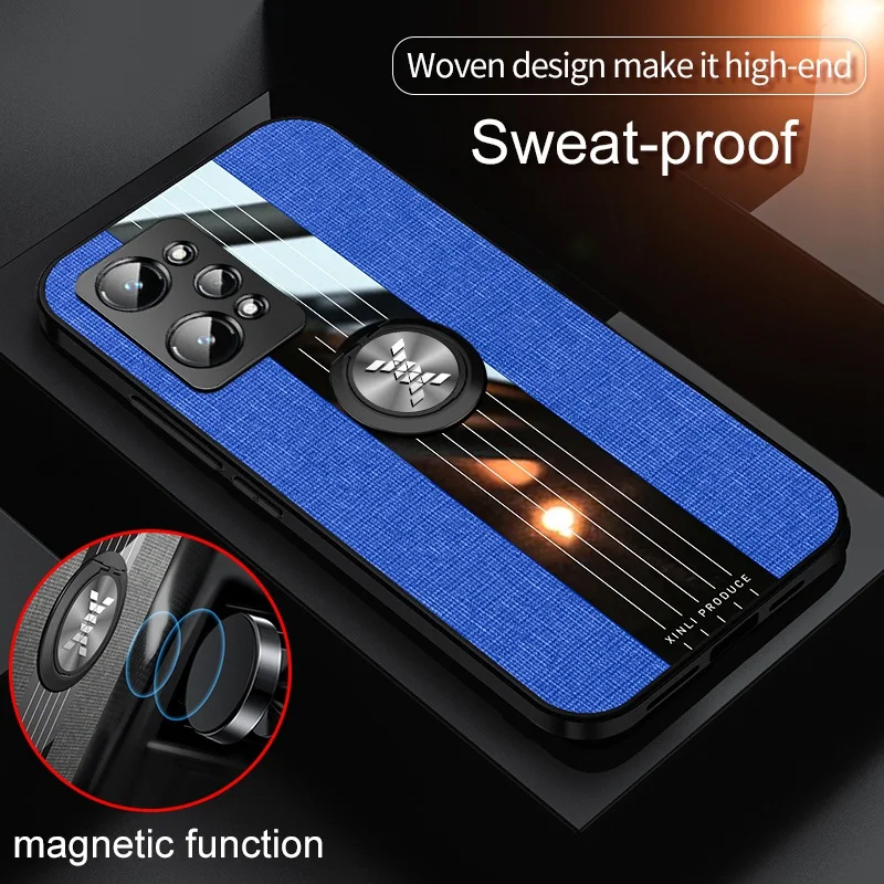 luxury cloth matte phone case for realme gt neo 2 2t master ring holder cover case for realme narzo 30 5g 30a q2 q3 pro carnival free global shipping