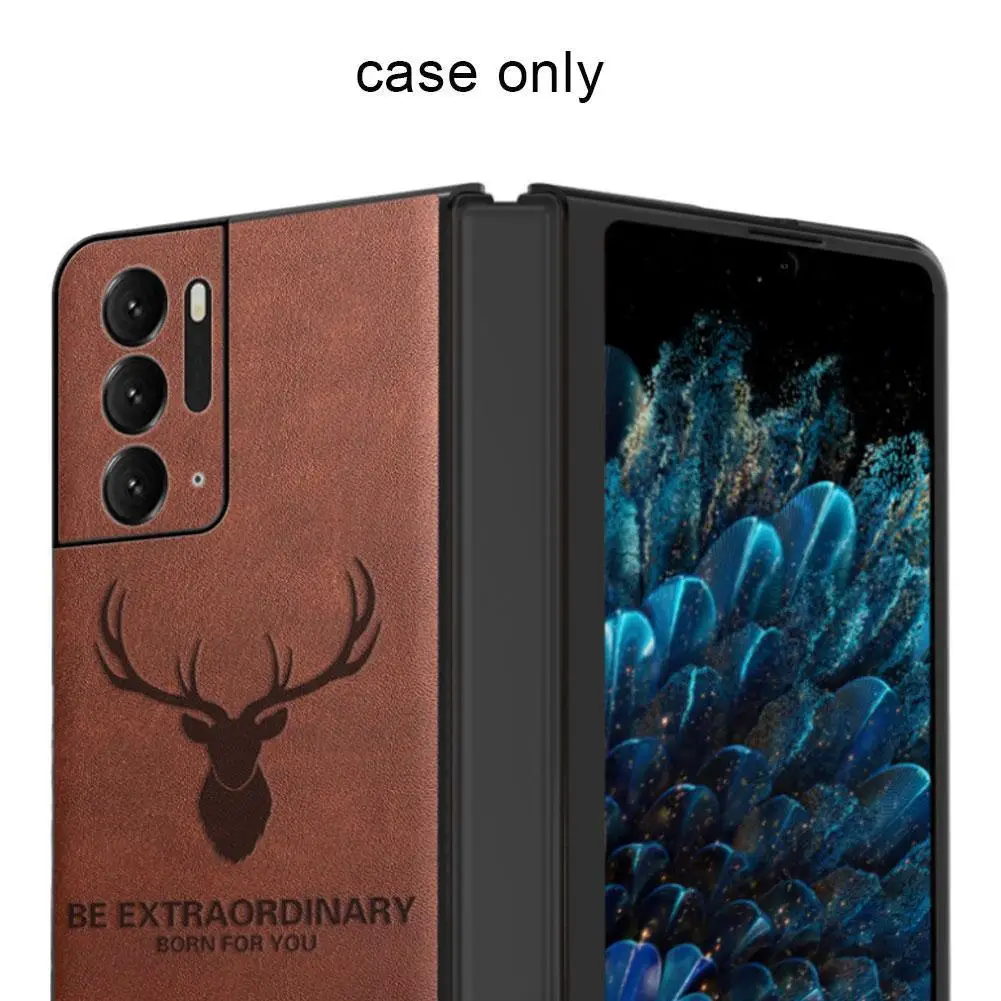 

Роскошный чехол из натуральной кожи для Oppo Find N