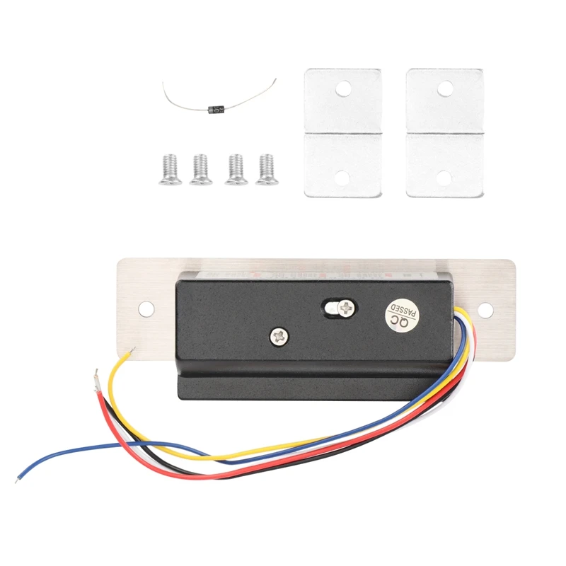 

DC12V Five-Wire Adjustable Power On/Off To Unlock, Signal Feedback Mechanical Lock Matching US Plug