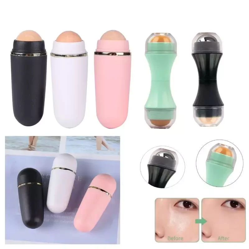 

NEW IN Volcanic Roller Oil Control Rolling Stone Face Oil Absorbing Roller Volcanic Stone Summer T-zone Oil Blemish Remover