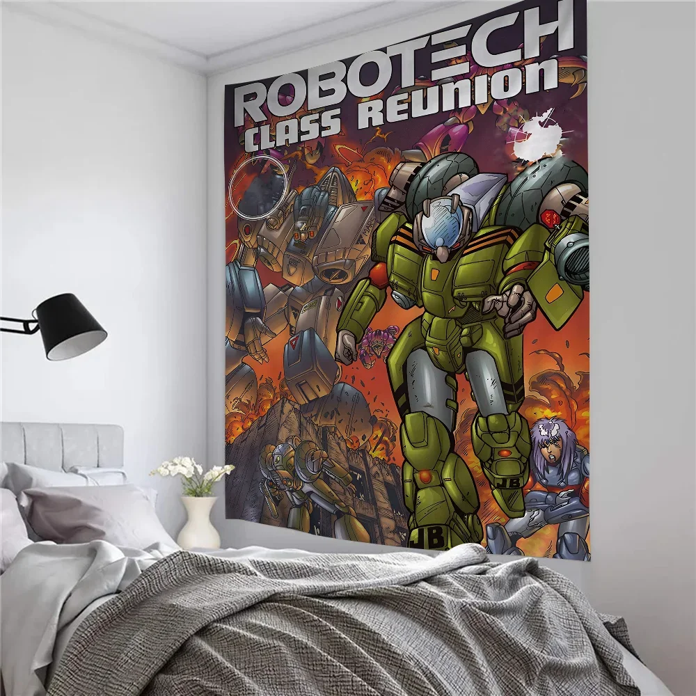 Аниме Robotech гобелен художественная печать искусство научная фантастика комната