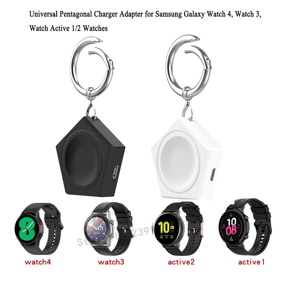 Зарядное устройство USB Type C/Micro для смарт-часов адаптер Samsung Galaxy Watch 4 /Galaxy 3/Galaxy Active 1/2