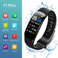 c1plus smart bracelet waterproof bluetooth sport bracelet pedometer and heart rate blood pressure smart wristwatch for fitness