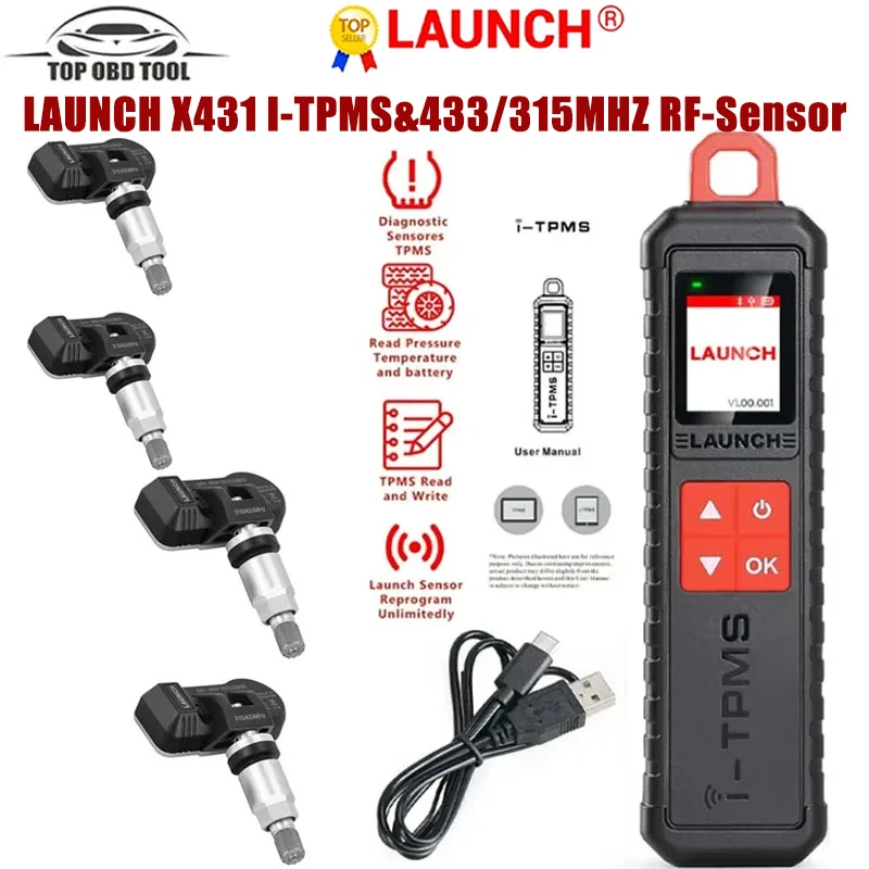 LAUNCH X431 TSGUN I-TPMS инструмент для диагностики давления в автомобильных шинах