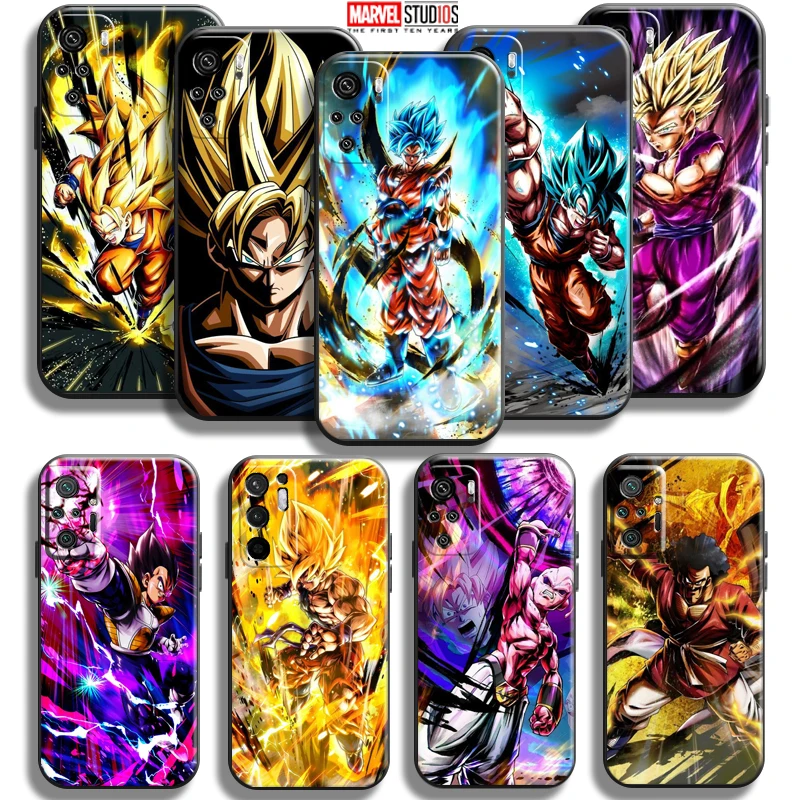 

Goku Dragon Ball Phone Case For Xiaomi Redmi Note 10 10S Pro Max 5G Note 10T Silicone Cover Funda Back Soft Coque