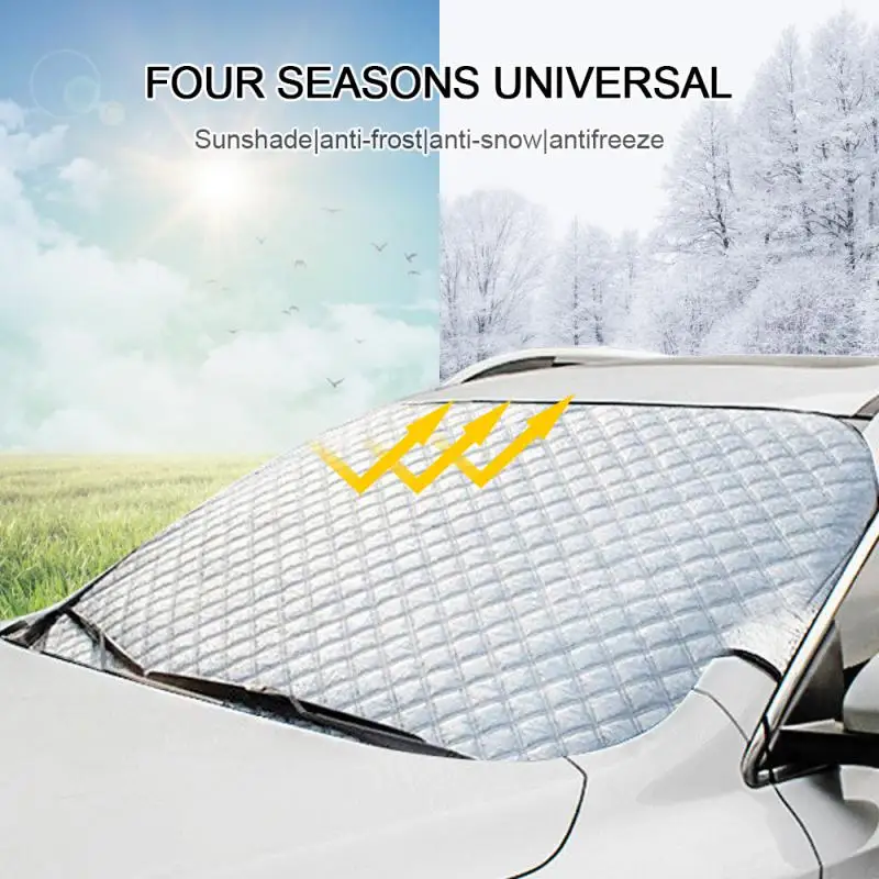 

Car Sunshade Sun Insulation Windshield Cover Four Seasons Universal Frost Resistance Anti-fog Snow Cover