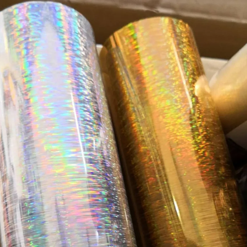 

4cm*100cm Long-Gold/Silver Laser Foils Nail Art,Holo Transfer Manicure Iridescence Foils *1Roll