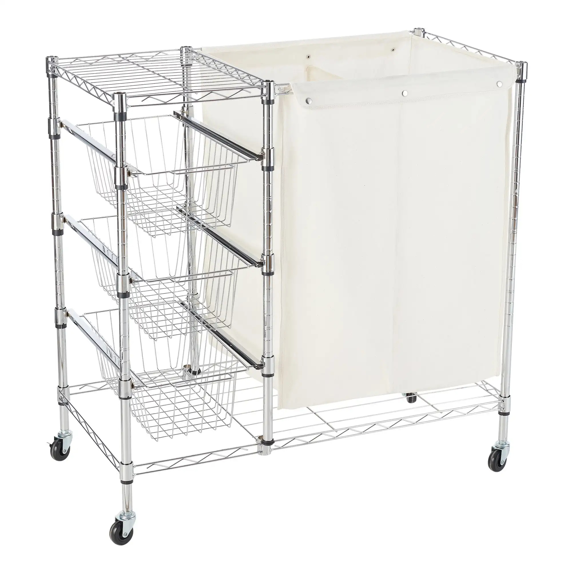 

Better Homes & Gardens Hamper & Storage Cart, 18" x 35"