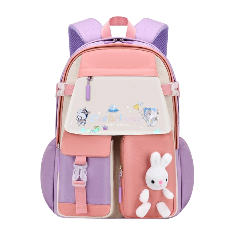 

Cartoon Children School Bags Girls Kids Bookbag Primary Backpack Schoolbag Multi-Pocket Anti-theft Daypack Drop Shipping