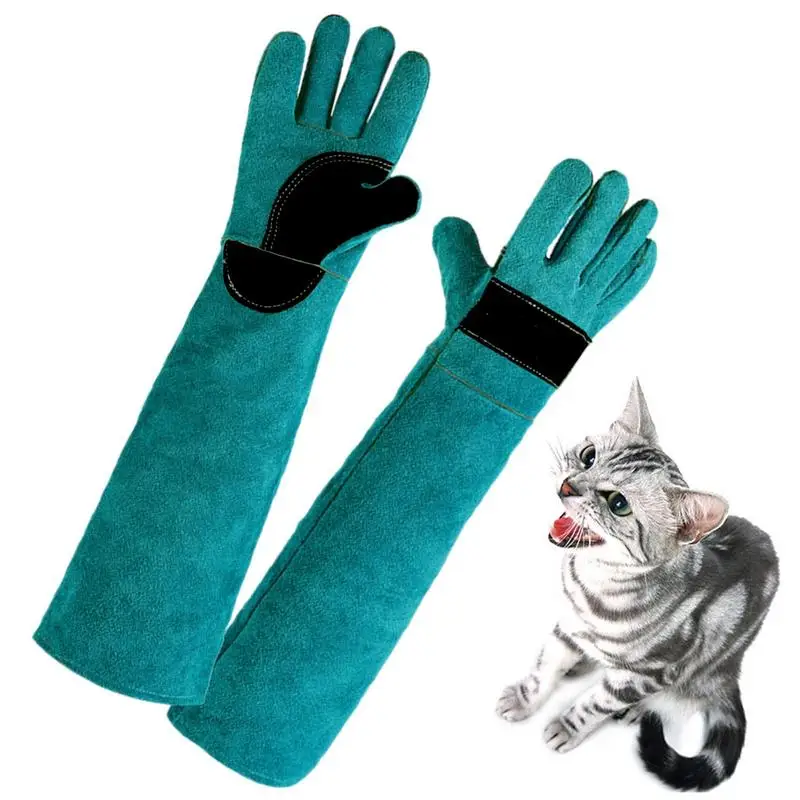 

Animal Handling Gloves Thick And Durable Pet Training Anti-Bite Gloves Durable And Waterproof Pet Bathing Feeding Training