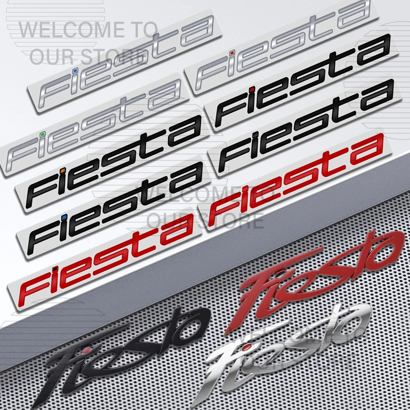 Фото Автомобильный декор, металлический для Ford Fiesta ST MK3 MK4 MK5, эмблема с буквами, 3D наклейки, аксессуары, наклейки на задний багажник №1