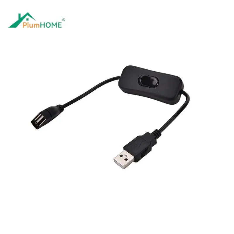 

28cm USB Cable with Switch ON/OFF Cable Extension Toggle for USB Lamp USB Fan Power Supply Line Durable HOT SALE Adapter