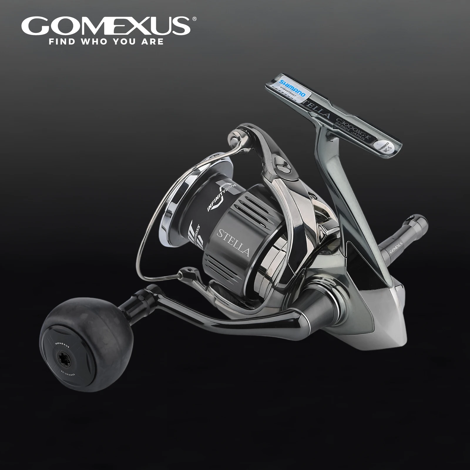 Фото Ручка питания карбоновой катушки Gomexus 38 мм для Shimano Spheros SW 3000 4000 Stradic FL Ultegra FB Sustain Stella FJ 1000-5000 №2