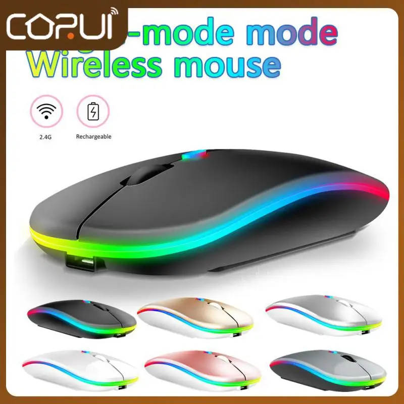

Opto-electronic Silent Mice 2.4g 1600dpi Wireless Mouse Slim Design Rechargeable Computer Accessories Portable Gaming Mouse
