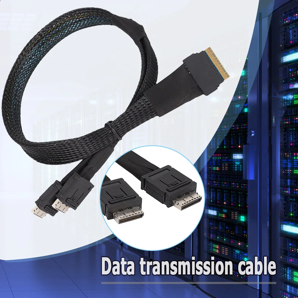 

Тонкий SAS SFF-8654 8i для Oculink SFF-8611 4ix2, кабель для передачи данных сервера, жесткий диск, высокоскоростной шнур питания, аксессуары, 50 см, высокое к...