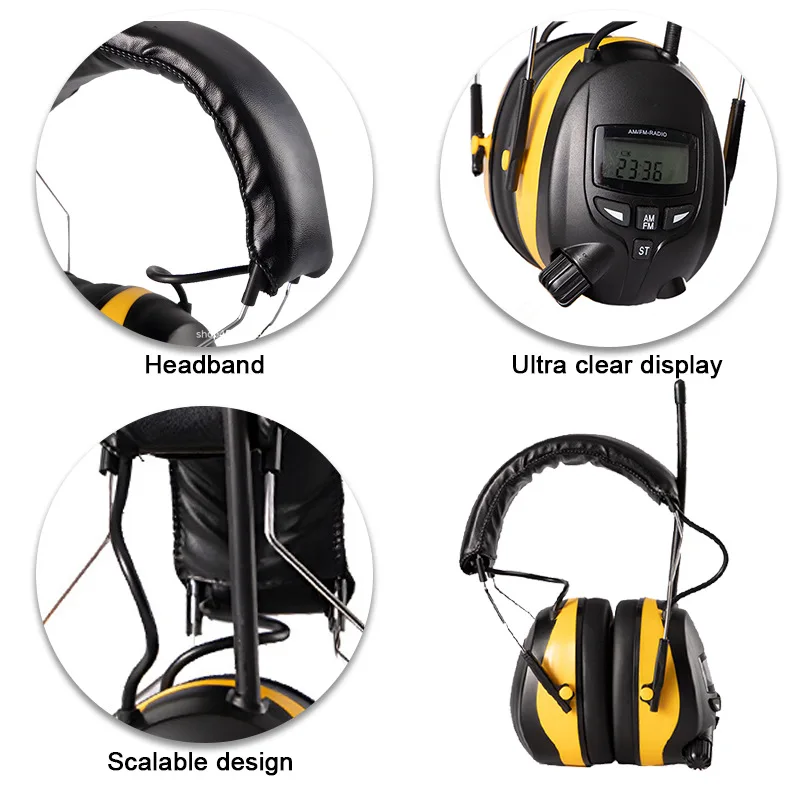 Наушники с защитой от шума умная съемка выдвижная Bluetooth гарнитура FM/AM радио