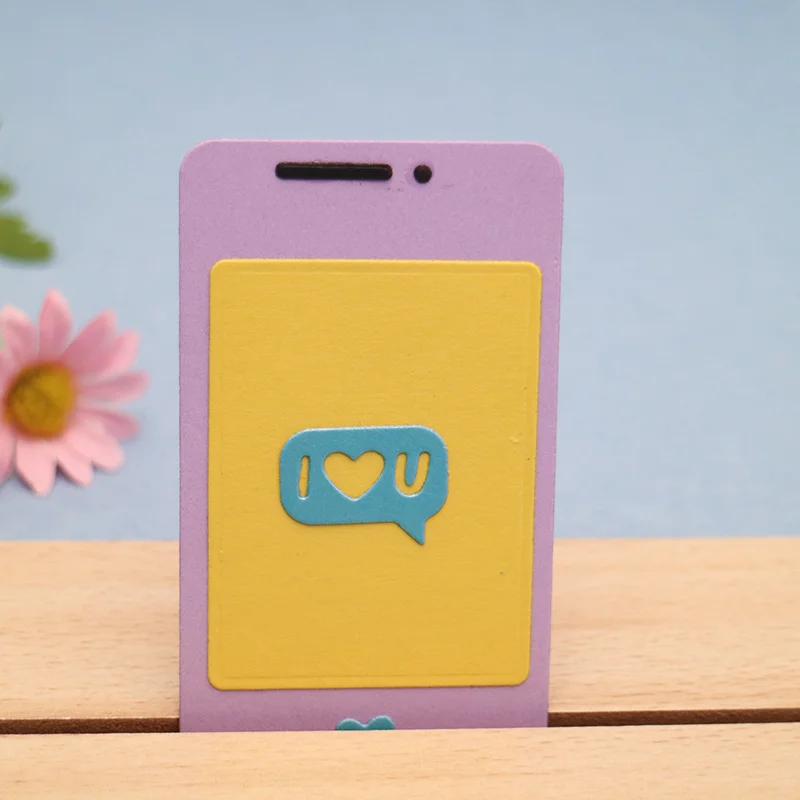 

Металлические Вырубные штампы для сотового телефона, вырезанные искусственные предметы, альбом, поздравительная открытка, сделай сам