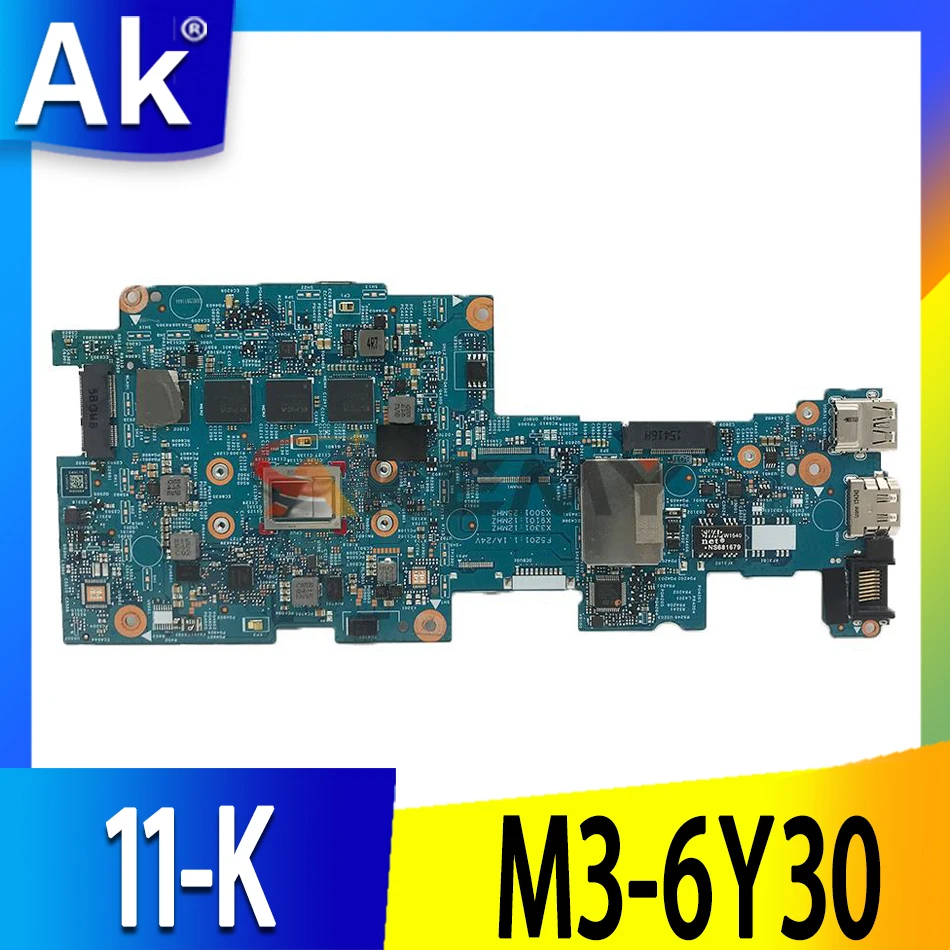 

FOR HP X360 11-K Laptop motherboard 827663-601 829205-601 46H.05WMB2001 W/ SR2EN M3-6Y30 CPU 100% Full tested OK