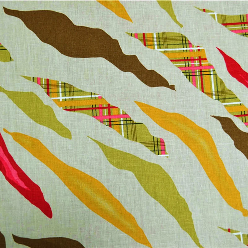 

140 Cm Width Hemp Fabric Colorful Digital Printing Natural Linen Material By Meter Spring Summer Shirt Cheongsam Short Sleeve