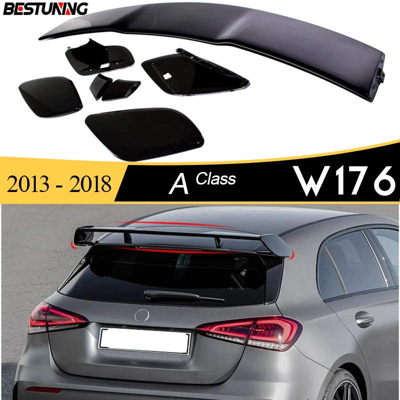 

BesTuning High Gloss Black A45 Style Rear Roof Spoiler Car Wing for Mercedes A Class 2013 - 2018 A 180 A 200 A 250 A 45 AMG