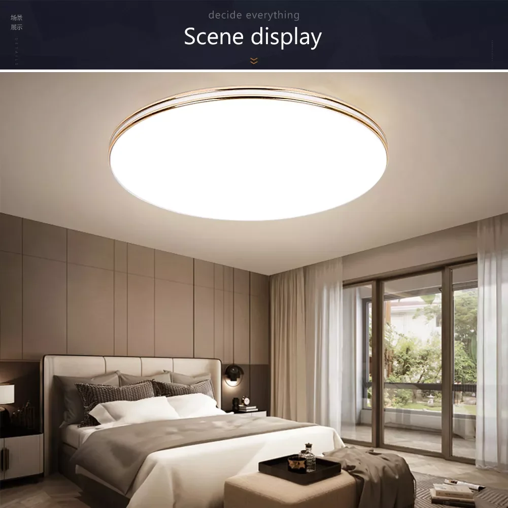 

NEW2023 LED Ceiling Light 72W 36W 24W 18W 12W Ultra Thin Down Light Surface Mount Panel Lamp AC 220V Modern Lamp For Home Decor
