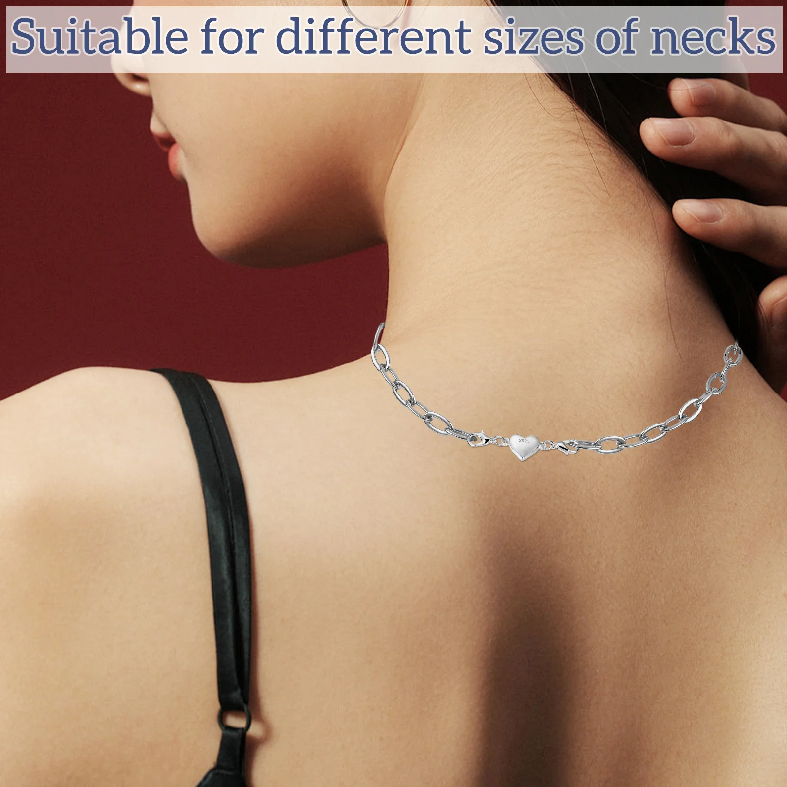 2 шт. магнитная застежка в форме сердца цепочка для ювелирных изделий браслет