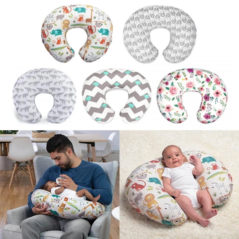 ZK30 Baby Nursing Pillowcase Pregnant Women U Shape Breastfeeding Pillowcase Baby Nursing Pillow Cotton Free Pillowcase