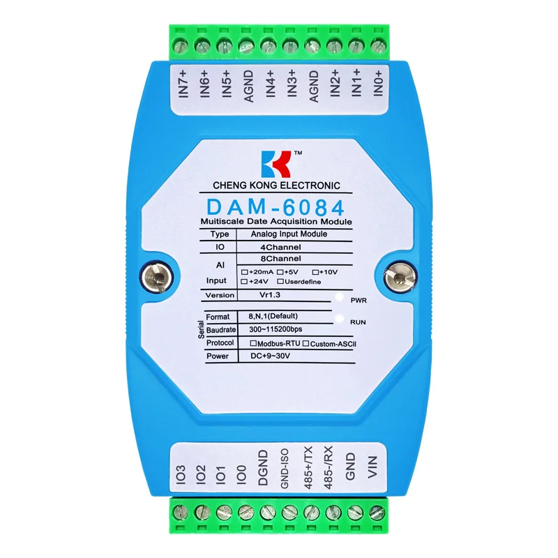 Аналоговый входной модуль DAM-6084 4/8 каналов цифровой выход модель RS232RS485modbus карта
